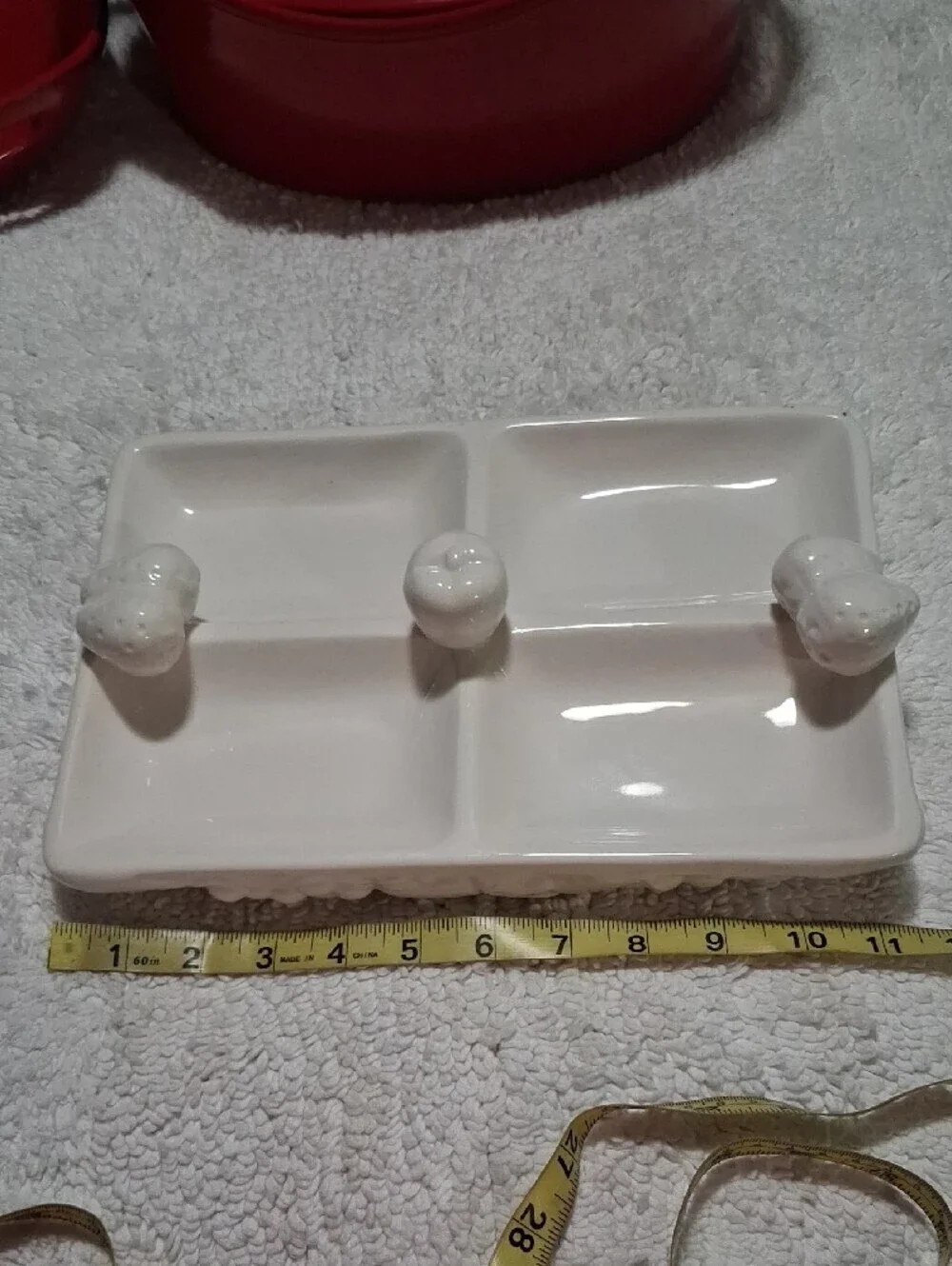 Gibson White Four-Compartment Ceramic Server